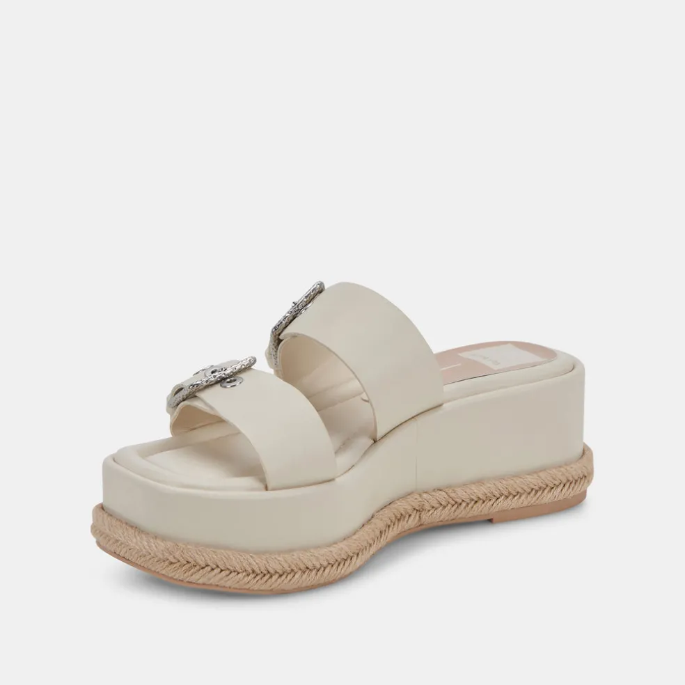 Canyon Sandals Ivory Leather
