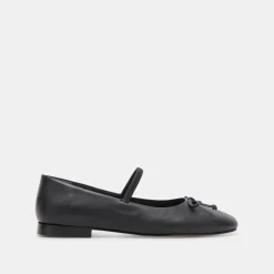 Carin Ballet Flats Black Leather