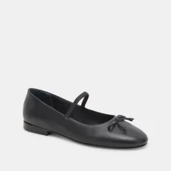 Carin Ballet Flats Black Leather