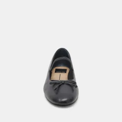 Carin Ballet Flats Black Leather