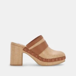 Carmac Heels Lt Natural Raffia