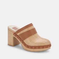 Carmac Heels Lt Natural Raffia