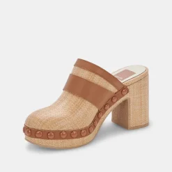 Carmac Heels Lt Natural Raffia