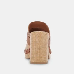 Carmac Heels Lt Natural Raffia