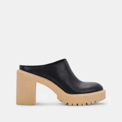 Carry Heels Black Leather