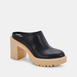 Carry Heels Black Leather