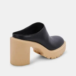 Carry Heels Black Leather