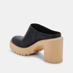 Carry Heels Black Leather