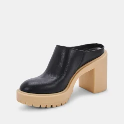 Carry Heels Black Leather