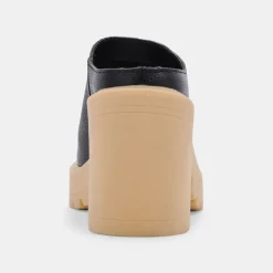 Carry Heels Black Leather