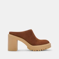 Carry Heels Camel Suede