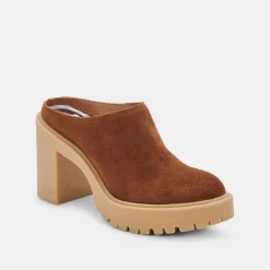 Carry Heels Camel Suede