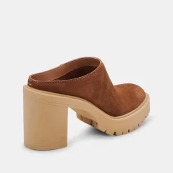 Carry Heels Camel Suede