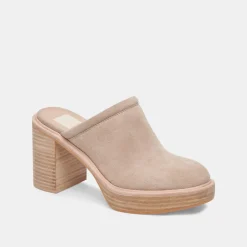 Castel Heels Taupe Suede