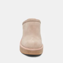 Castel Heels Taupe Suede