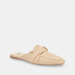Clarise Flats Natural Linen
