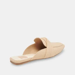 Clarise Flats Natural Linen