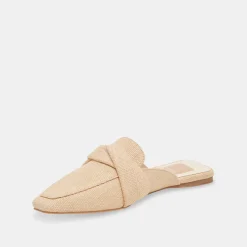 Clarise Flats Natural Linen