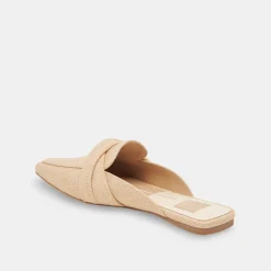 Clarise Flats Natural Linen