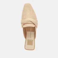 Clarise Flats Natural Linen