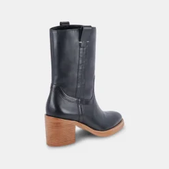 Colete Boots Black Leather