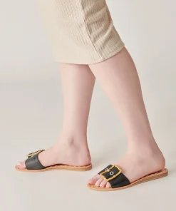 Dasa Sandals Black Raffia