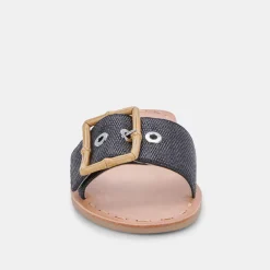 Dasa Sandals Black Raffia