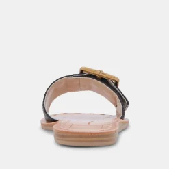 Dasa Sandals Black Raffia