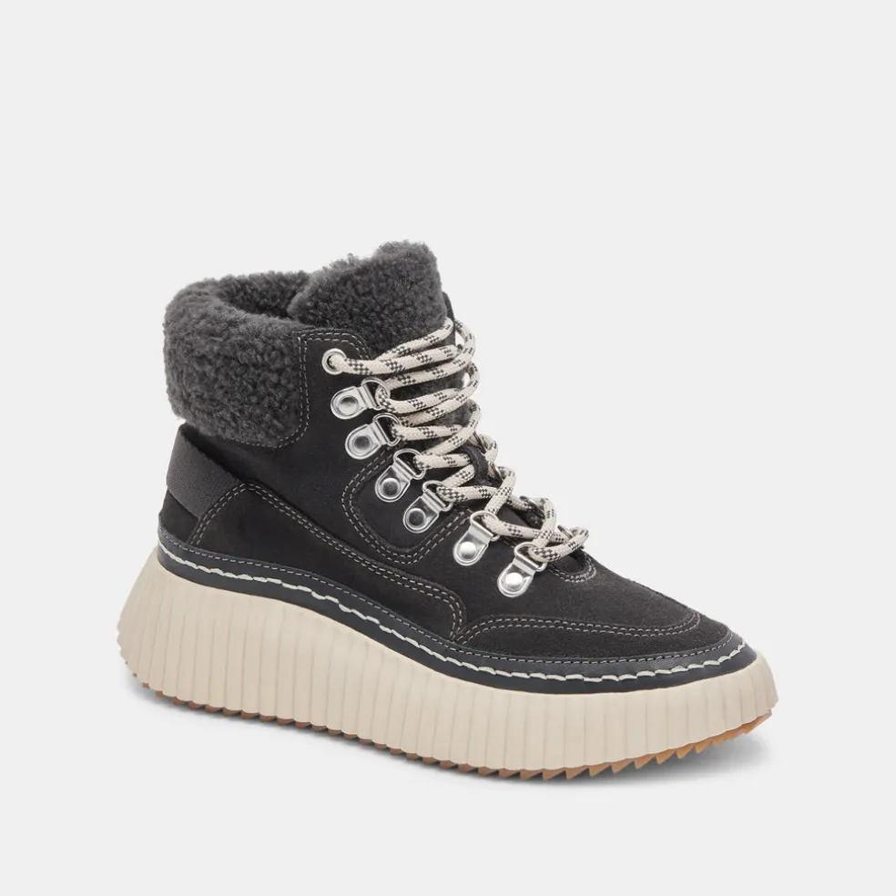 Debbie Plush Sneakers Anthracite Suede