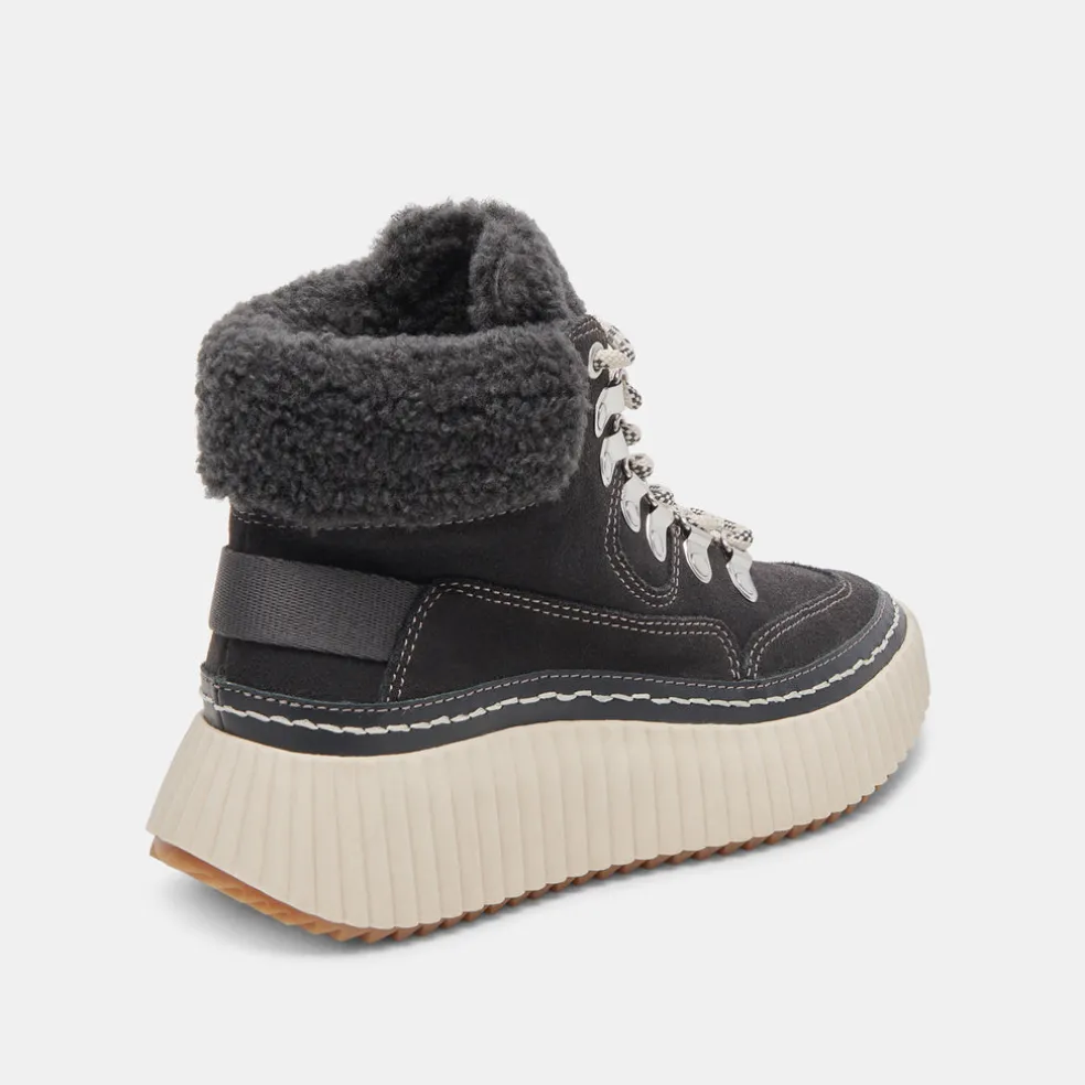 Debbie Plush Sneakers Anthracite Suede