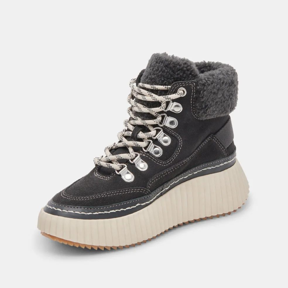 Debbie Plush Sneakers Anthracite Suede