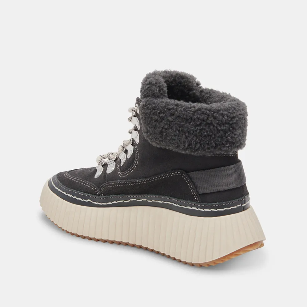 Debbie Plush Sneakers Anthracite Suede