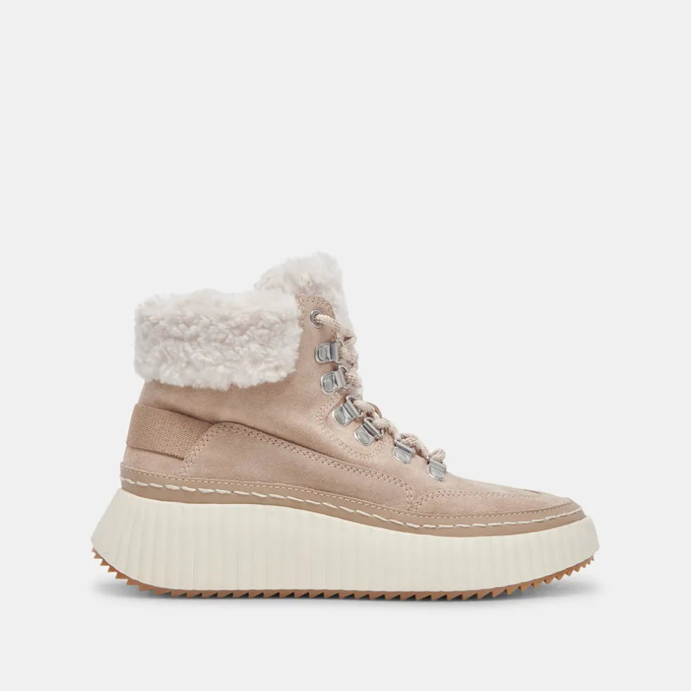 Debbie Plush Sneakers Taupe Suede