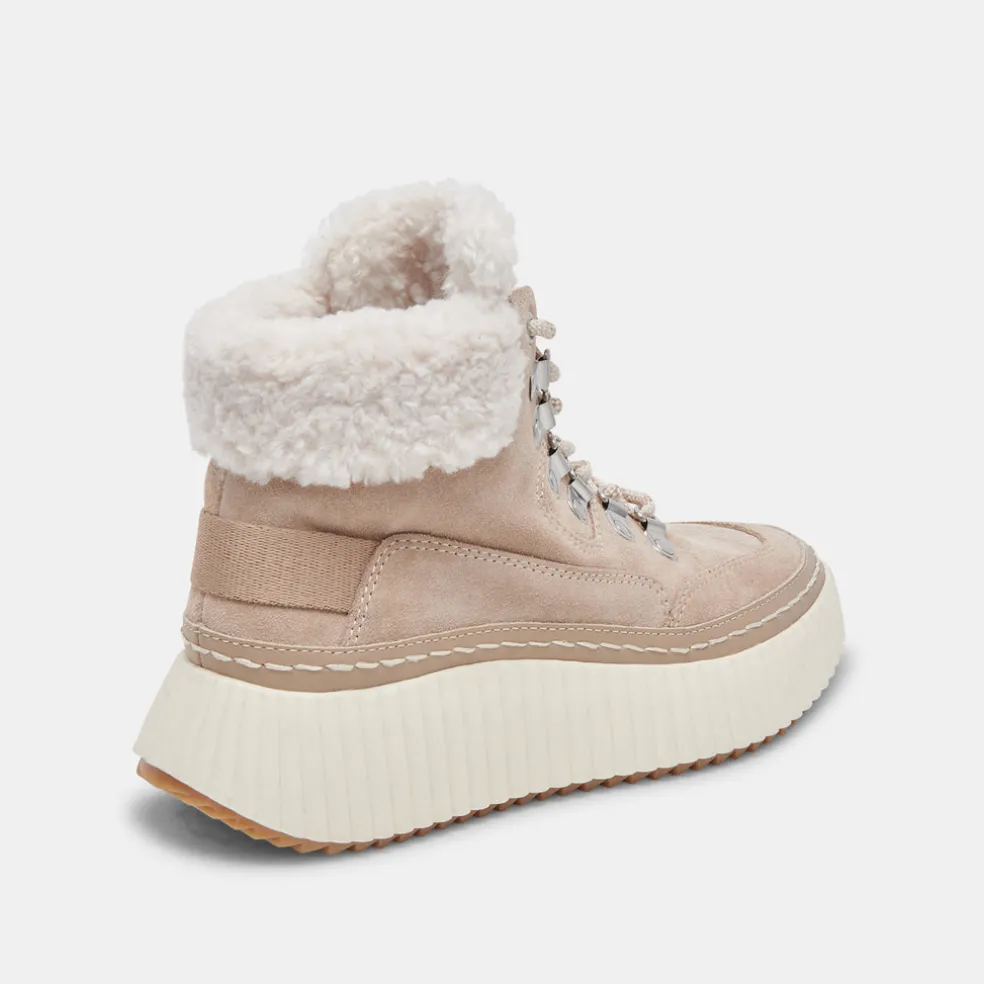 Debbie Plush Sneakers Taupe Suede