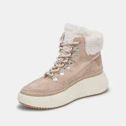 Debbie Plush Sneakers Taupe Suede