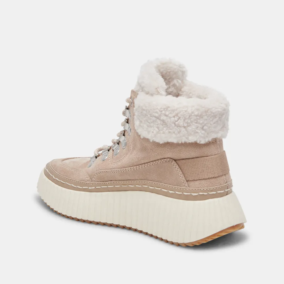 Debbie Plush Sneakers Taupe Suede