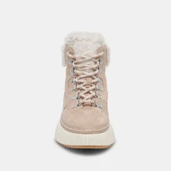 Debbie Plush Sneakers Taupe Suede