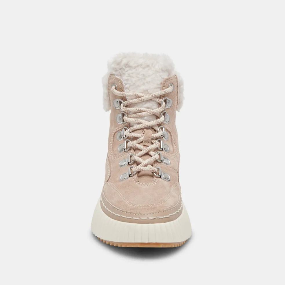 Debbie Plush Sneakers Taupe Suede