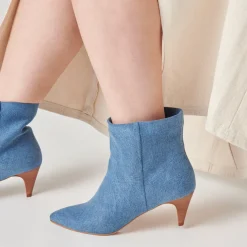 Dee Booties Blue Denim