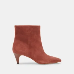 Dee Booties Cinnamon Suede