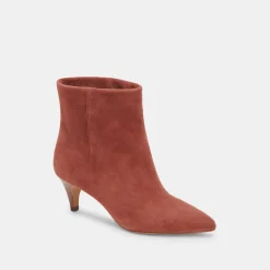Dee Booties Cinnamon Suede