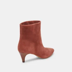 Dee Booties Cinnamon Suede