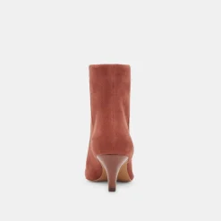 Dee Booties Cinnamon Suede