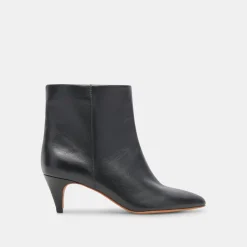 Dee Booties Jet Black Leather
