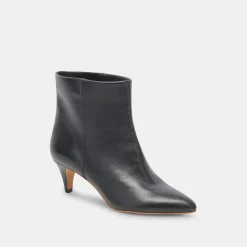 Dee Booties Jet Black Leather