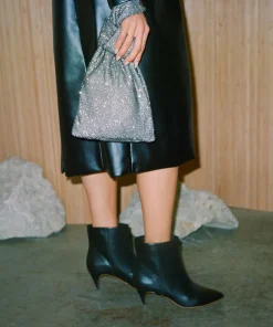 Dee Booties Jet Black Leather