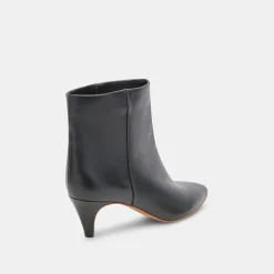 Dee Booties Jet Black Leather
