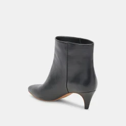 Dee Booties Jet Black Leather