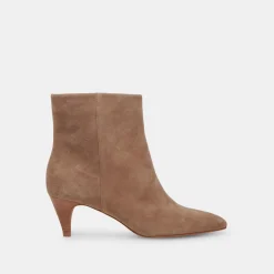 Dee Booties Truffle Suede