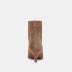 Dee Booties Truffle Suede